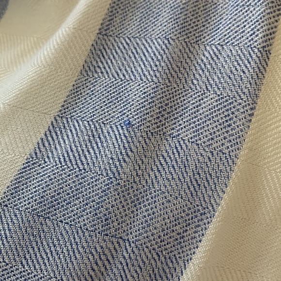 KAREN KANE, Women’s Scarf Style Top, Blue & White Stripes Size XS, - Picture 5 of 6